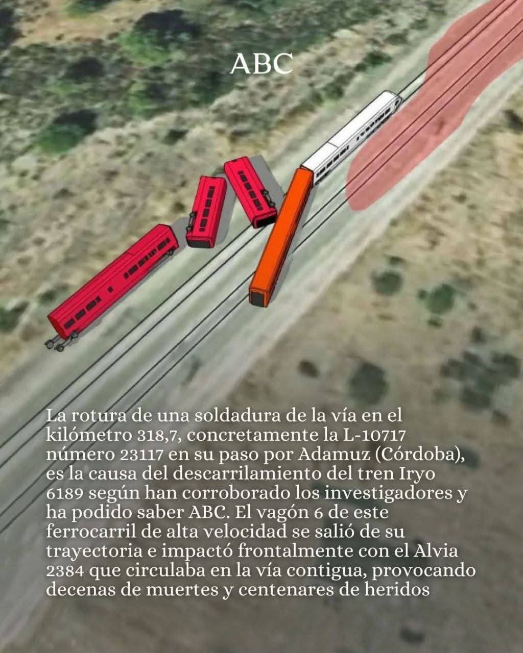 Tragedia en Adamuz: la rotura de una soldadura fue la causa de un catastrófico… – foto 1 de 2