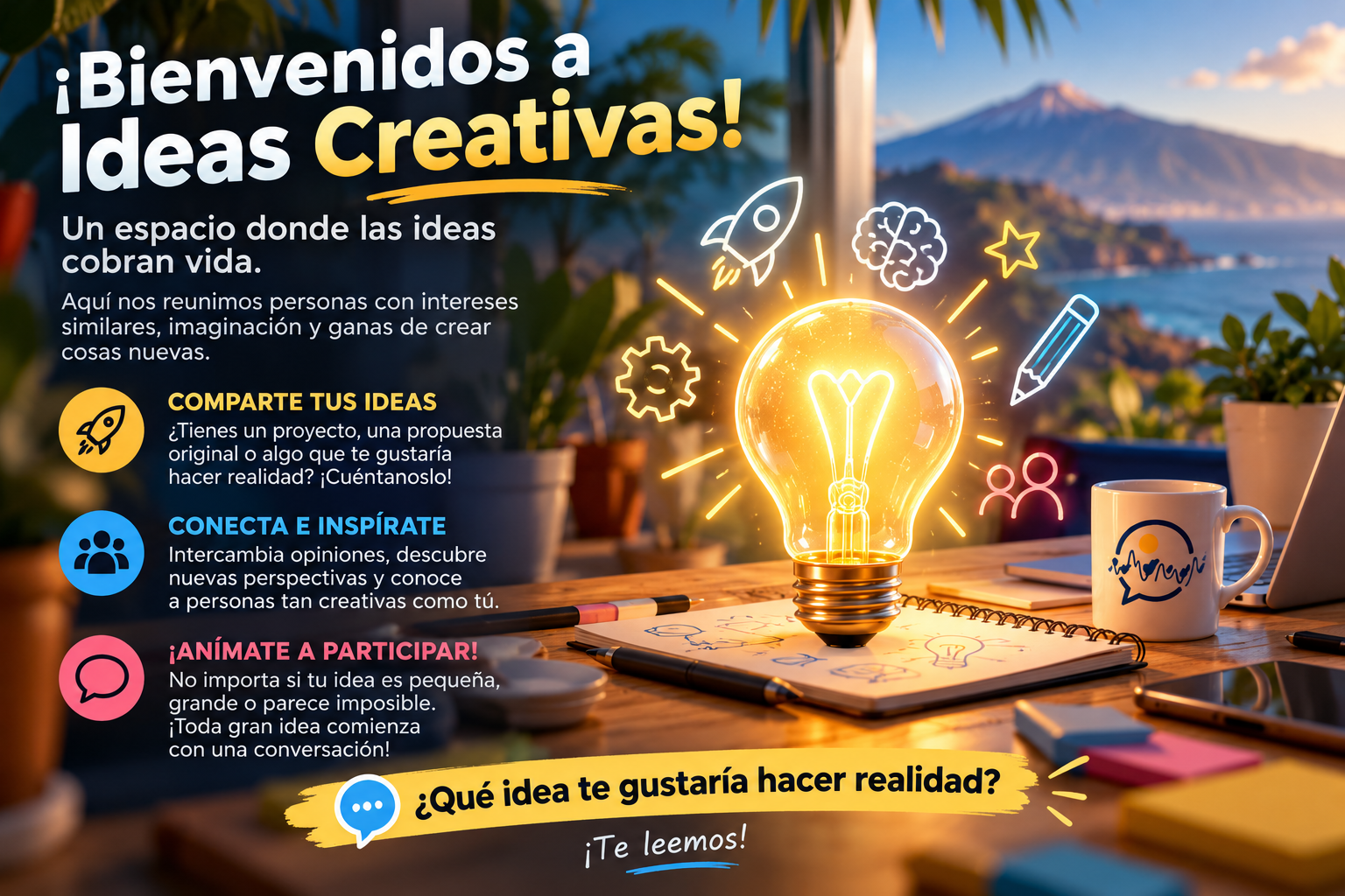 ¡Bienvenidos a Ideas Creativas! – Un espacio donde las ideas cobran vida.