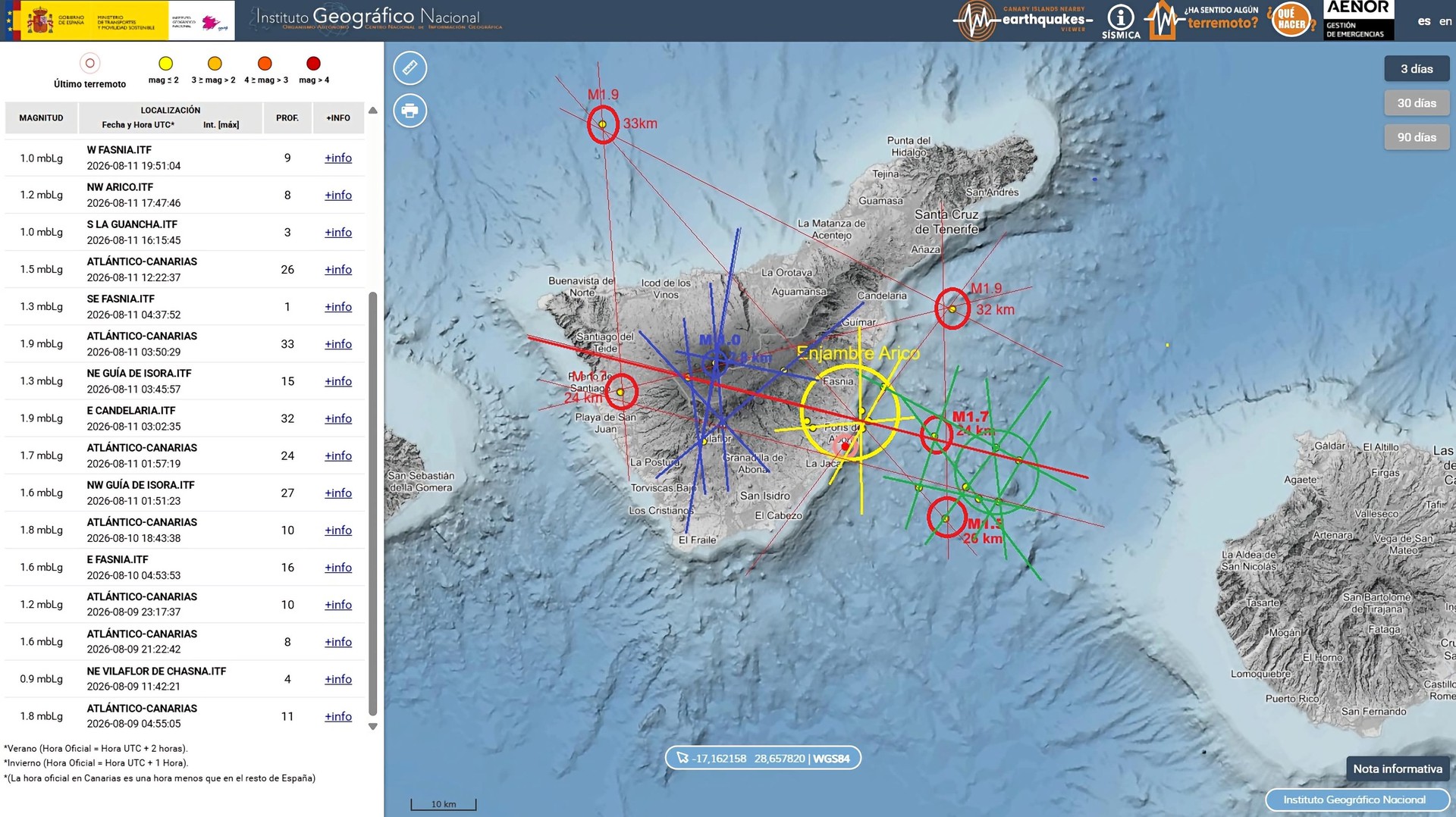 Aumenta la actividad sísmica en Tenerife y sus alrededores – foto 4 de 6