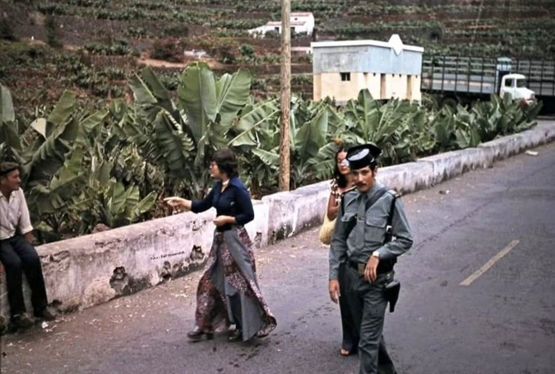 Agulo. La Gomera. Año 1976. Foto de Ralf Huwendiek.