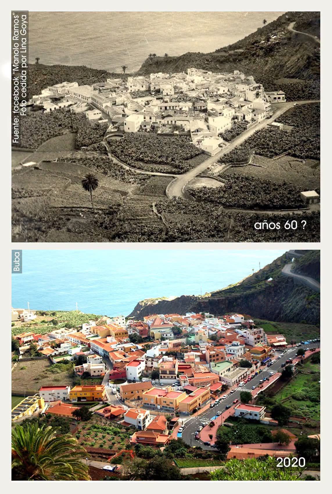 Agulo. La Gomera. Años 60? y 2020. Burkhard Bartels.